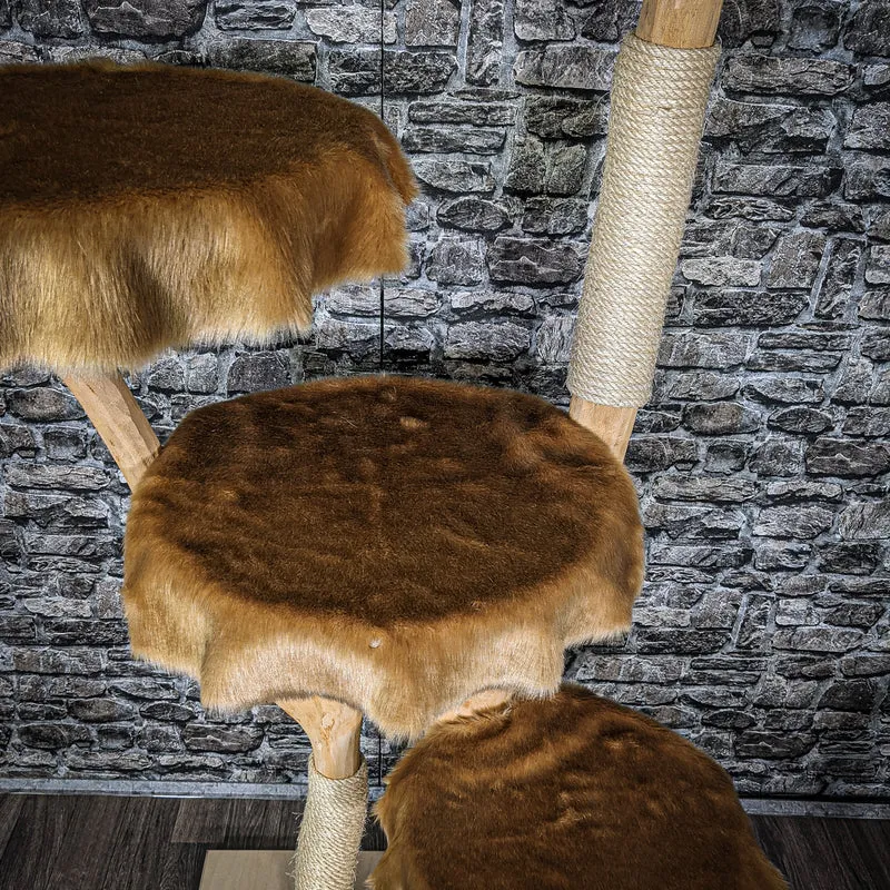 Naturkratzbaum 2204 Kratzbaum Natur Holz Design 175 cm hoch