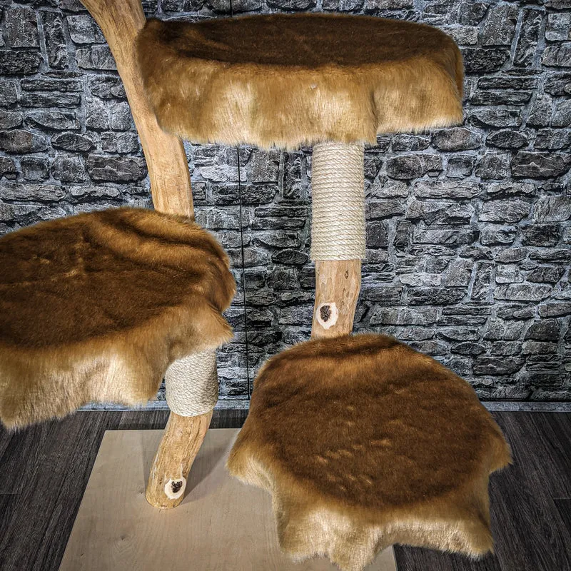 Naturkratzbaum 2203 Kratzbaum Natur Holz Design 143 cm hoch