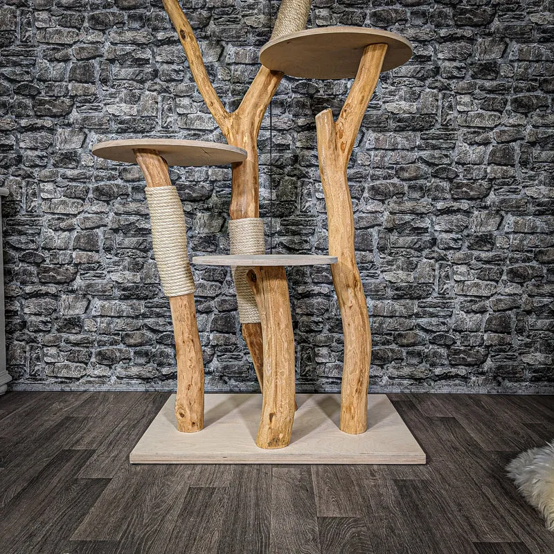 Naturkratzbaum 2196 Kratzbaum Natur Holz Design 175 cm hoch