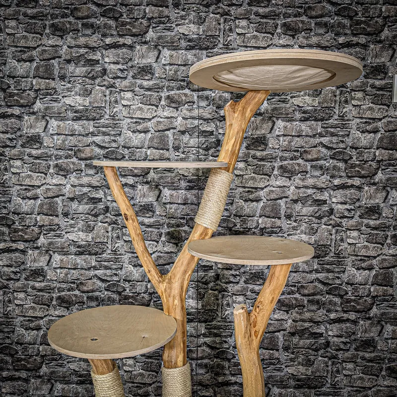Naturkratzbaum 2196 Kratzbaum Natur Holz Design 175 cm hoch