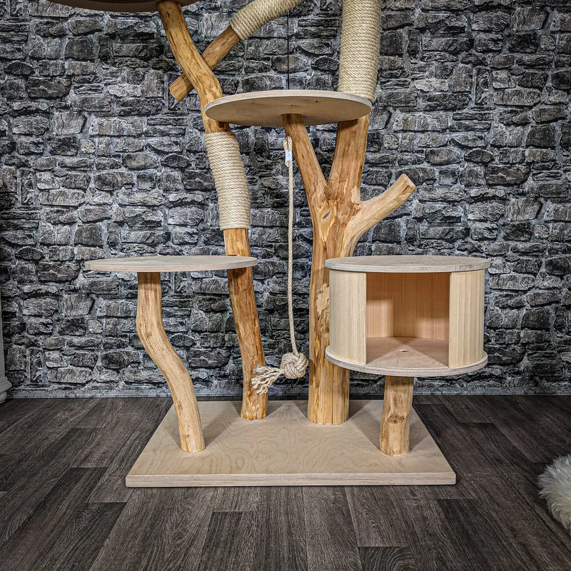 Naturkratzbaum 2195 Kratzbaum Natur Holz Design 163 cm hoch