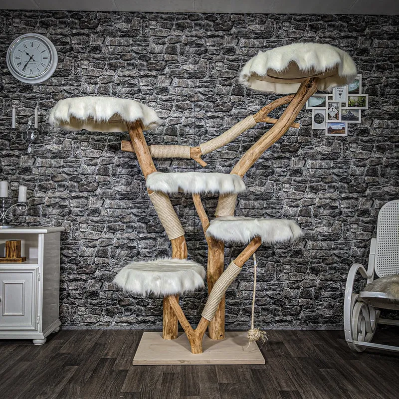 Naturkratzbaum 2193 Kratzbaum Natur Holz Design 180 cm hoch