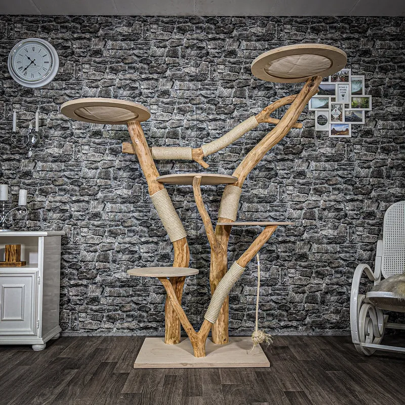 Naturkratzbaum 2193 Kratzbaum Natur Holz Design 180 cm hoch