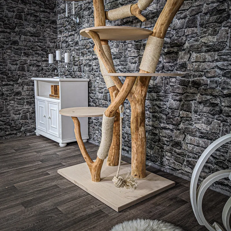 Naturkratzbaum 2193 Kratzbaum Natur Holz Design 180 cm hoch