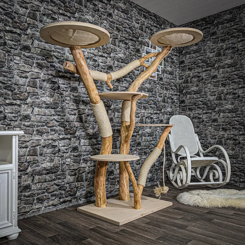 Naturkratzbaum 2193 Kratzbaum Natur Holz Design 180 cm hoch