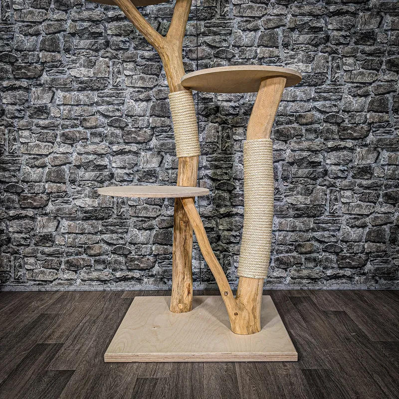 Naturkratzbaum 2192 Kratzbaum Natur Holz Design 175 cm hoch