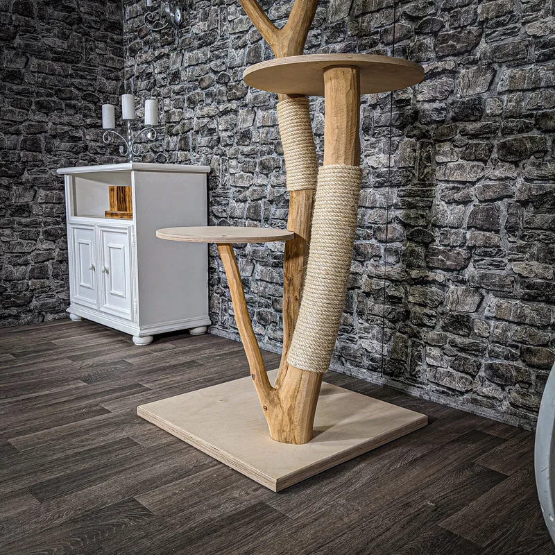 Naturkratzbaum 2192 Kratzbaum Natur Holz Design 175 cm hoch