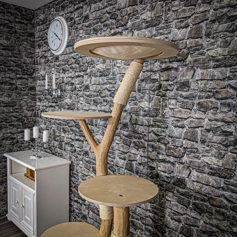 Naturkratzbaum 2192 Kratzbaum Natur Holz Design 175 cm hoch