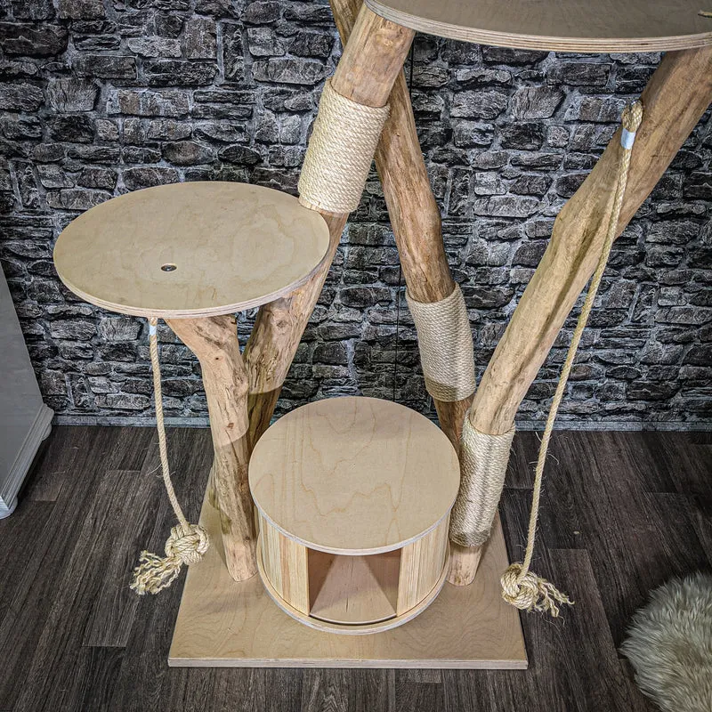 Naturkratzbaum 2191 Kratzbaum Natur Holz Design 210 cm hoch