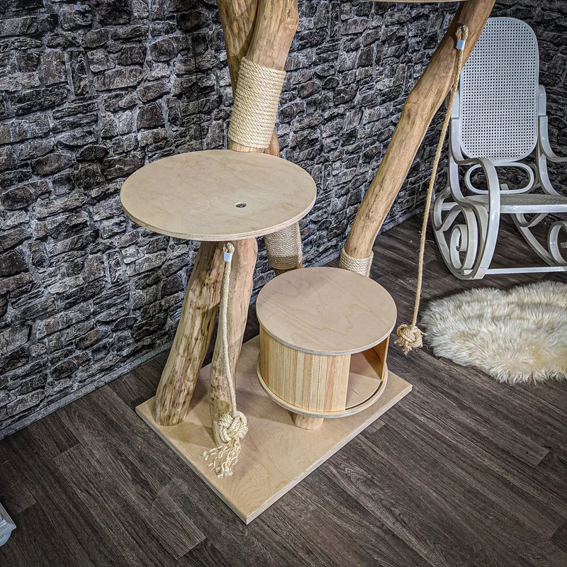 Naturkratzbaum 2191 Kratzbaum Natur Holz Design 210 cm hoch