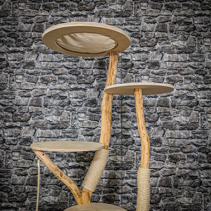 Naturkratzbaum 2189 Kratzbaum Natur Holz Design 160 cm hoch