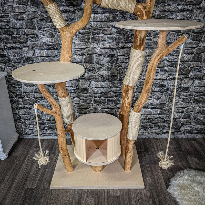 Naturkratzbaum 2188 Kratzbaum Natur Holz Design 210 cm hoch