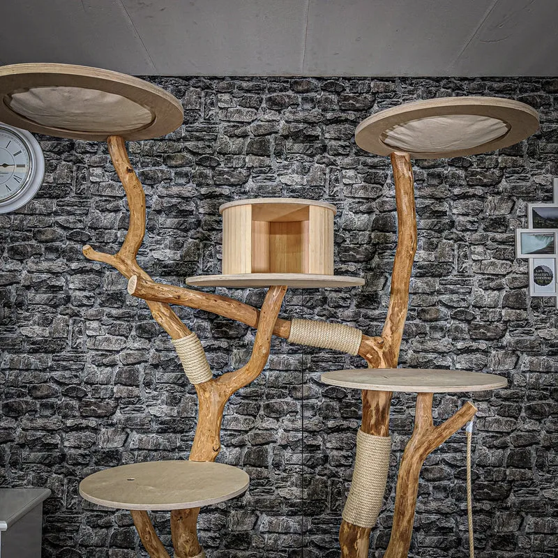 Naturkratzbaum 2188 Kratzbaum Natur Holz Design 210 cm hoch