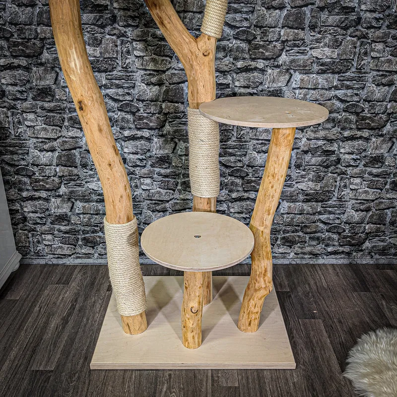 Naturkratzbaum 2187 Kratzbaum Natur Holz Design 190 cm hoch
