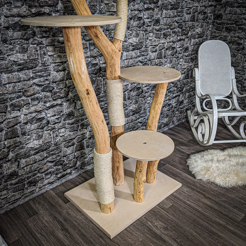 Naturkratzbaum 2187 Kratzbaum Natur Holz Design 190 cm hoch