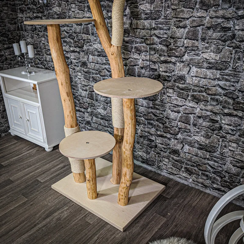 Naturkratzbaum 2187 Kratzbaum Natur Holz Design 190 cm hoch