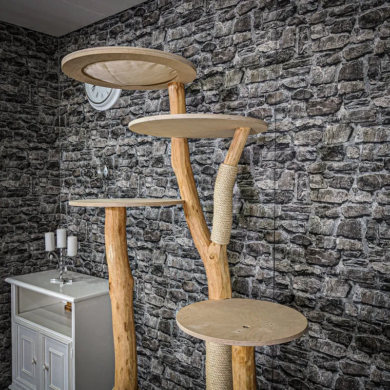 Naturkratzbaum 2187 Kratzbaum Natur Holz Design 190 cm hoch