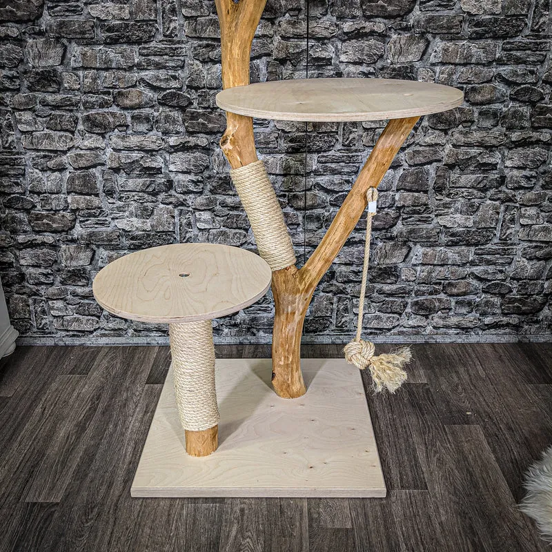 Naturkratzbaum 2185 Kratzbaum Natur Holz Design 135 cm hoch