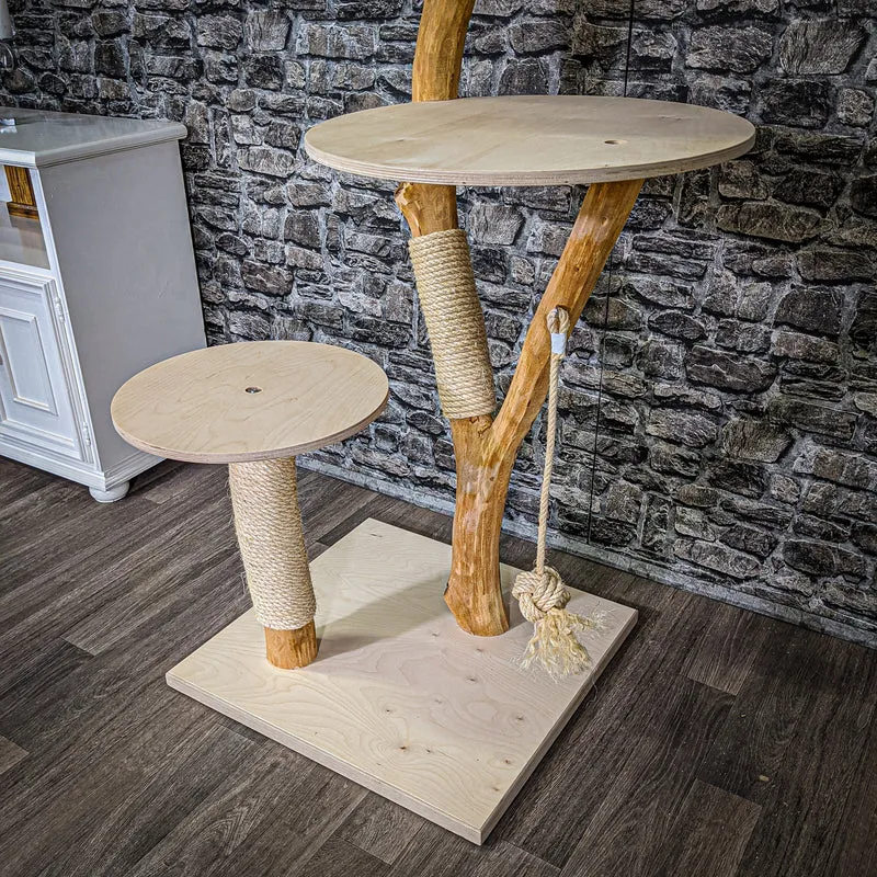 Naturkratzbaum 2185 Kratzbaum Natur Holz Design 135 cm hoch