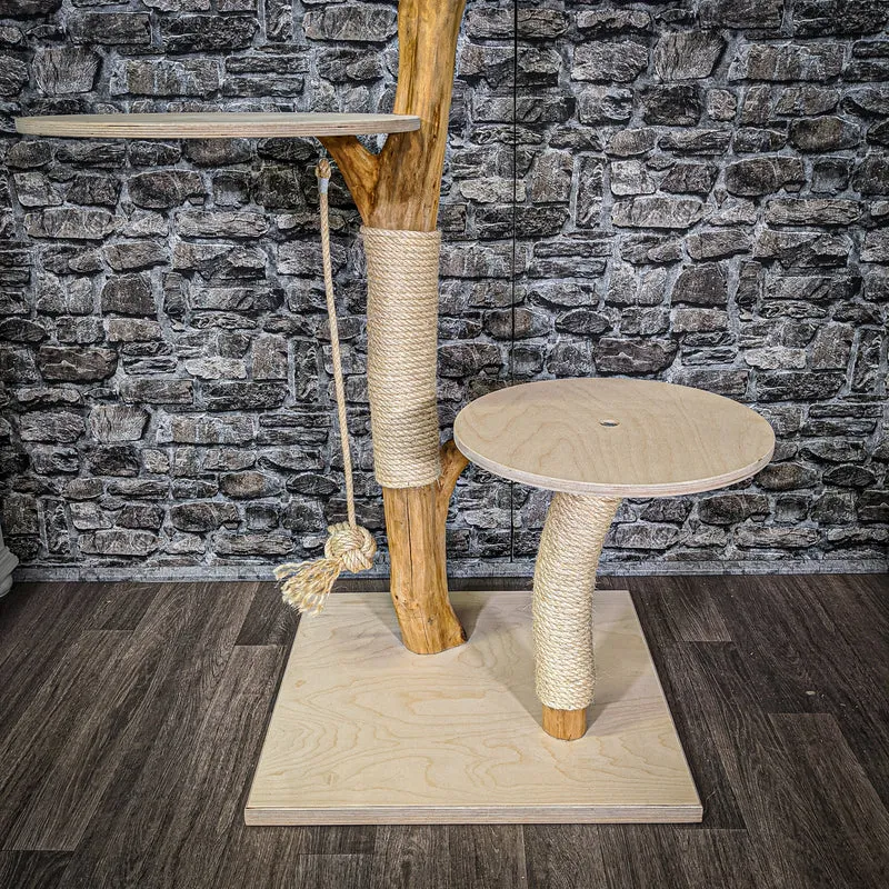Naturkratzbaum 2184 Kratzbaum Natur Holz Design 135 cm hoch