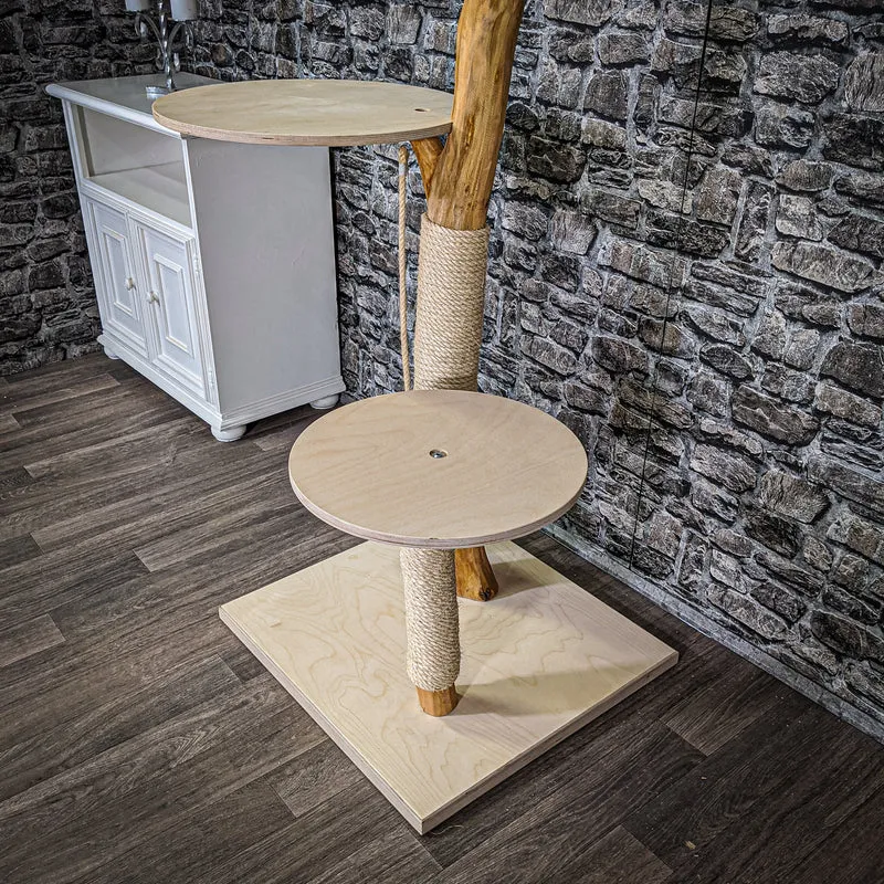 Naturkratzbaum 2184 Kratzbaum Natur Holz Design 135 cm hoch