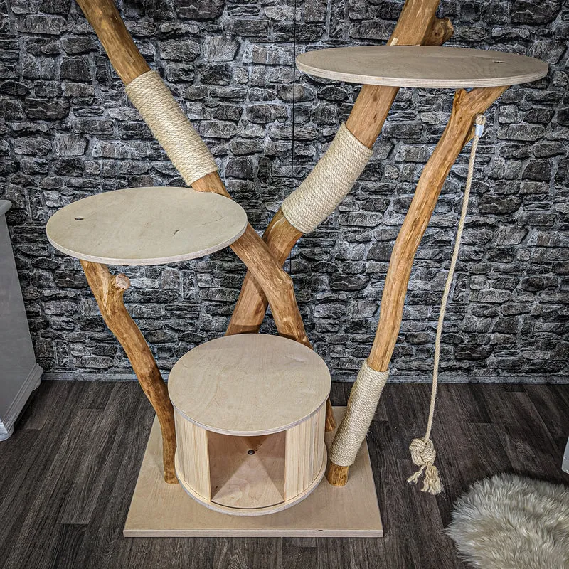 Naturkratzbaum 2183 Kratzbaum Natur Holz Design 200 cm hoch