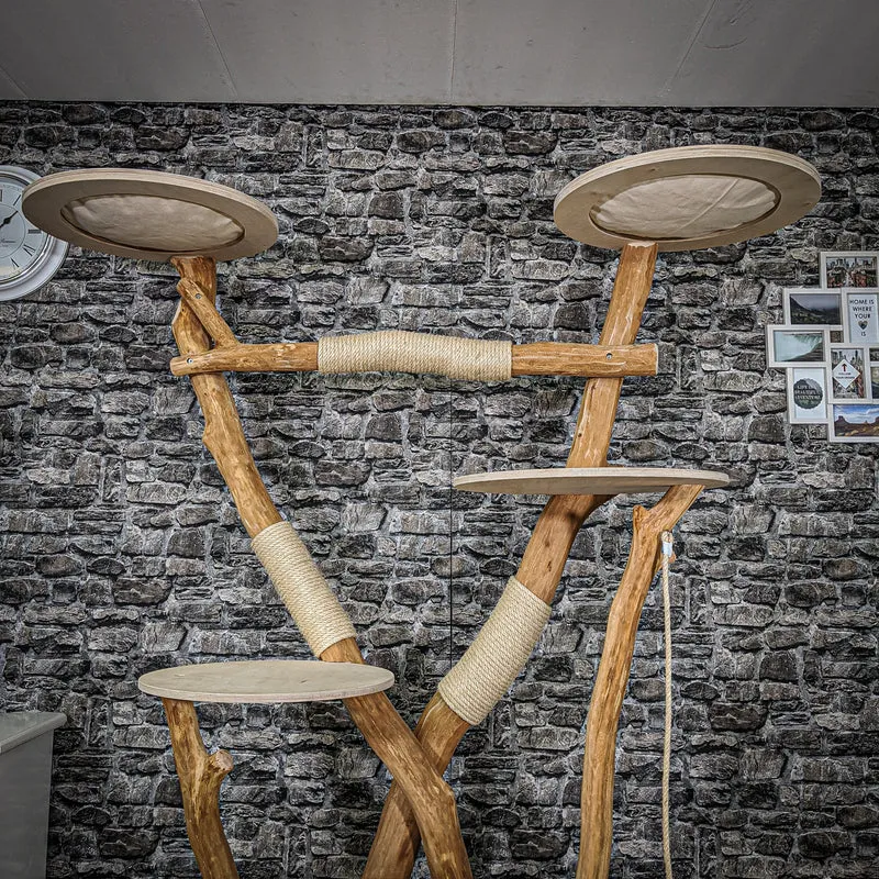 Naturkratzbaum 2183 Kratzbaum Natur Holz Design 200 cm hoch