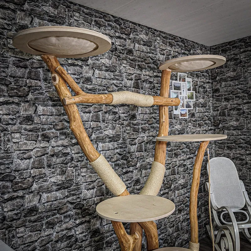 Naturkratzbaum 2183 Kratzbaum Natur Holz Design 200 cm hoch