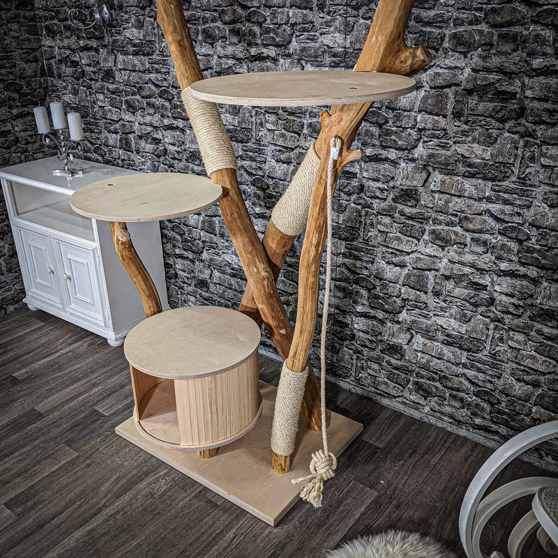 Naturkratzbaum 2183 Kratzbaum Natur Holz Design 200 cm hoch