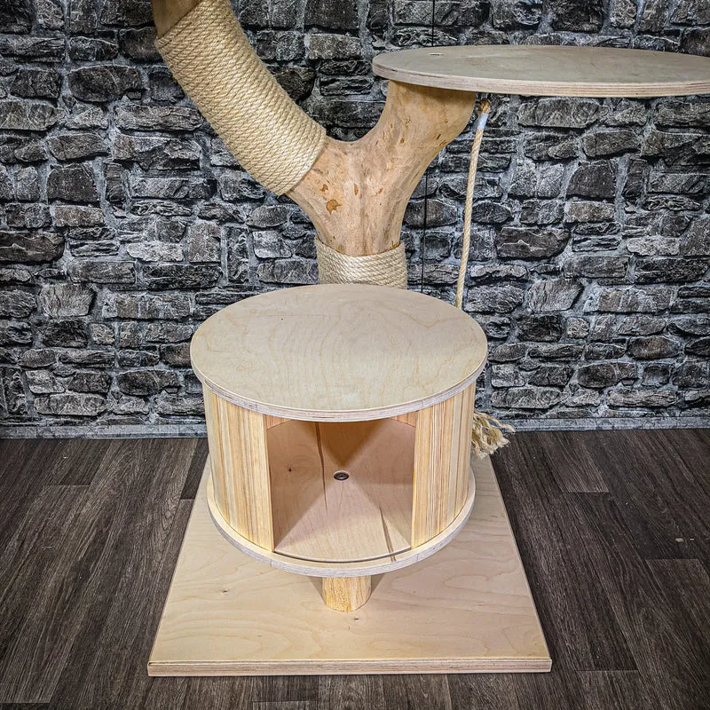 Naturkratzbaum 2181 Kratzbaum Natur Holz Design 110 cm hoch