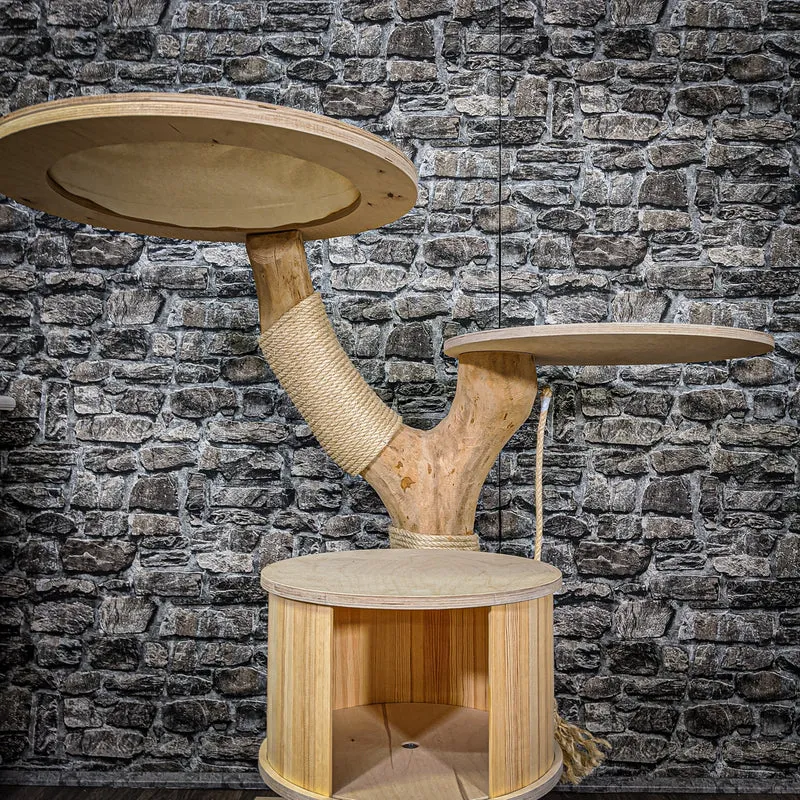 Naturkratzbaum 2181 Kratzbaum Natur Holz Design 110 cm hoch