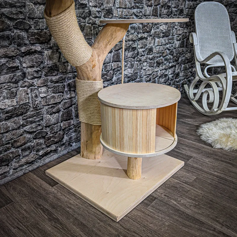 Naturkratzbaum 2181 Kratzbaum Natur Holz Design 110 cm hoch
