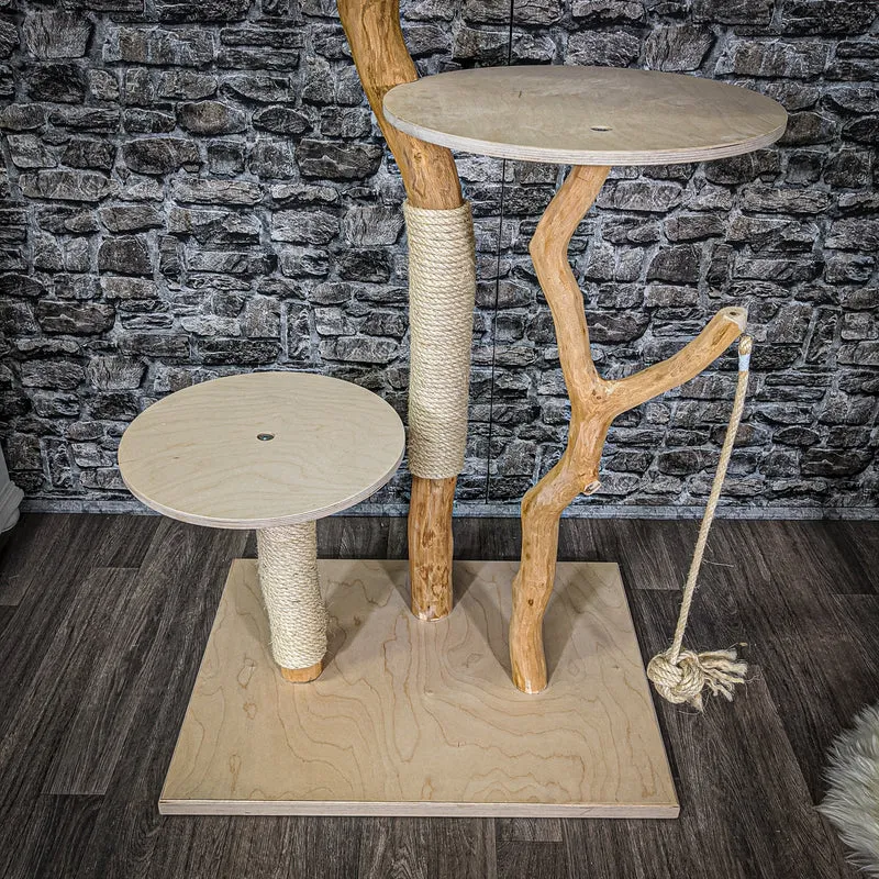 Naturkratzbaum 2178 Kratzbaum Natur Holz Design 145 cm hoch