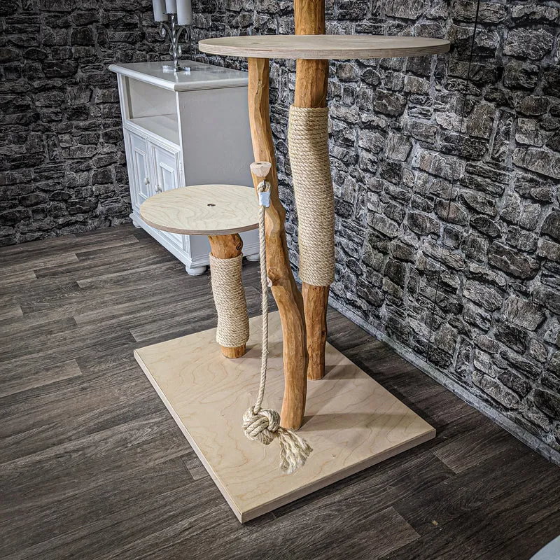Naturkratzbaum 2178 Kratzbaum Natur Holz Design 145 cm hoch