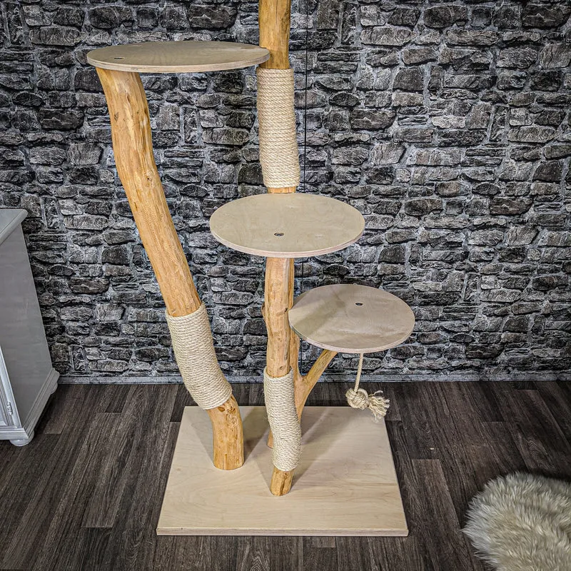 Naturkratzbaum 2177 Kratzbaum Natur Holz Design 210 cm hoch
