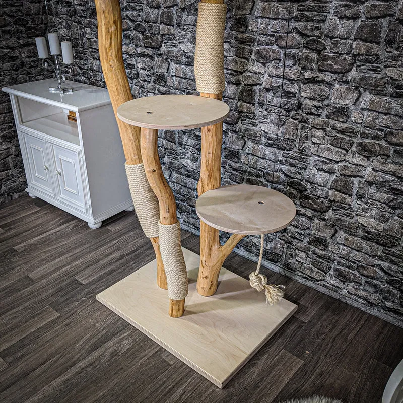 Naturkratzbaum 2177 Kratzbaum Natur Holz Design 210 cm hoch