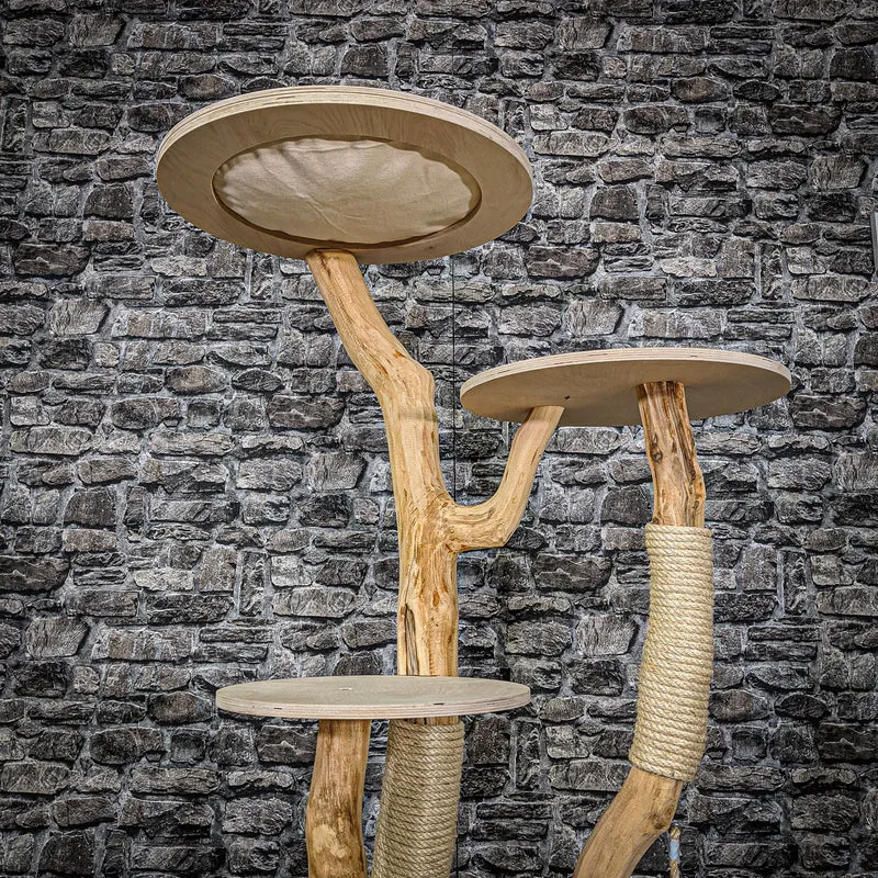 Naturkratzbaum 2176 Kratzbaum Natur Holz Design 170 cm hoch