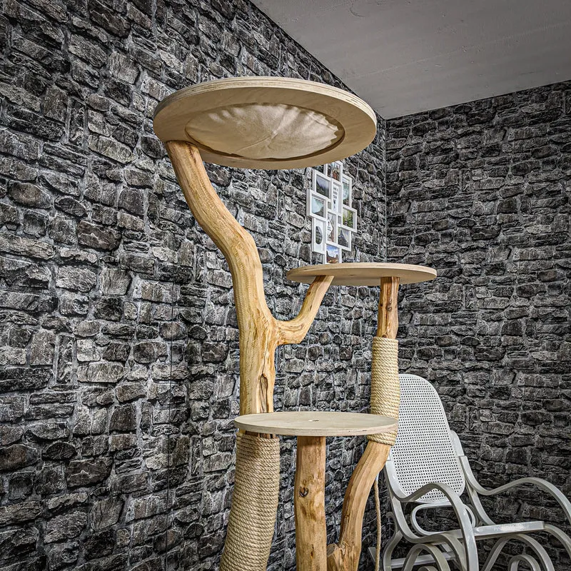 Naturkratzbaum 2176 Kratzbaum Natur Holz Design 170 cm hoch