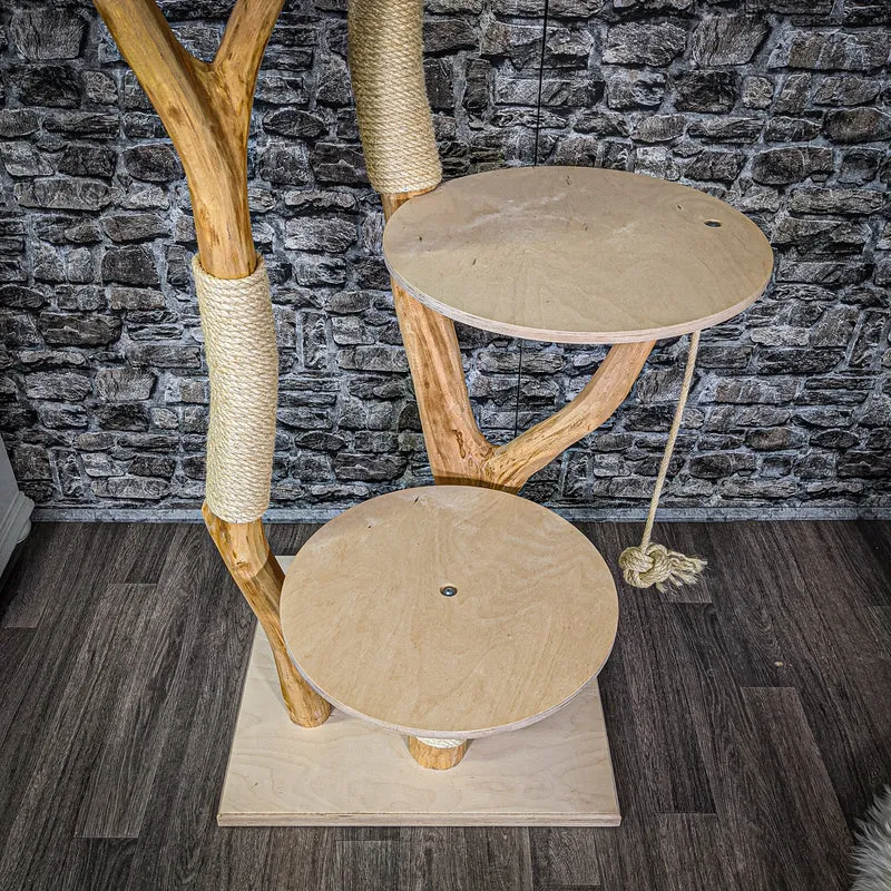Naturkratzbaum 2174 Kratzbaum Natur Holz Design 160 cm hoch