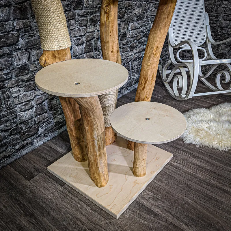 Naturkratzbaum 2173 Kratzbaum Natur Holz Design 135 cm hoch