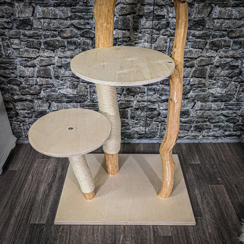 Naturkratzbaum 2172 Kratzbaum Natur Holz Design 145 cm hoch