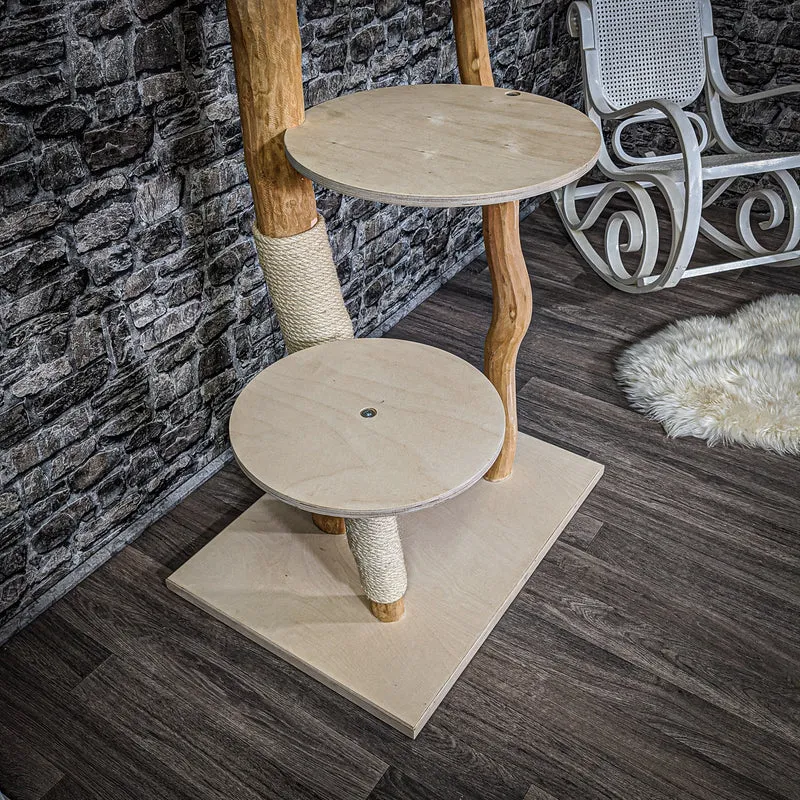 Naturkratzbaum 2172 Kratzbaum Natur Holz Design 145 cm hoch