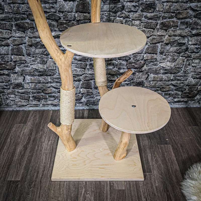 Naturkratzbaum 2171 Kratzbaum Natur Holz Design 145 cm hoch