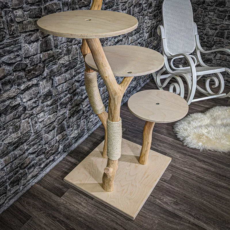 Naturkratzbaum 2171 Kratzbaum Natur Holz Design 145 cm hoch