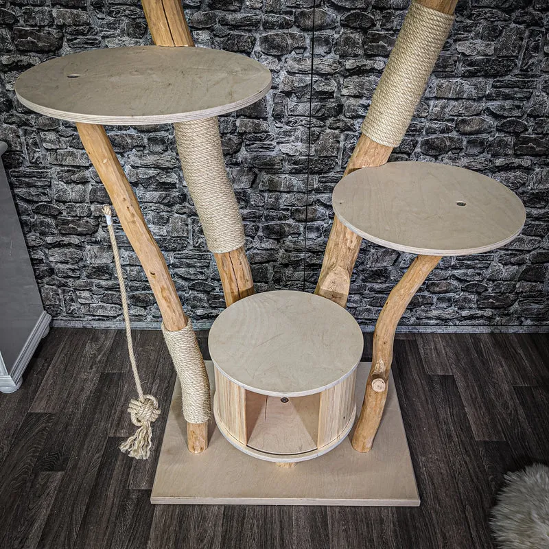 Naturkratzbaum 2170 Kratzbaum Natur Holz Design 210 cm hoch