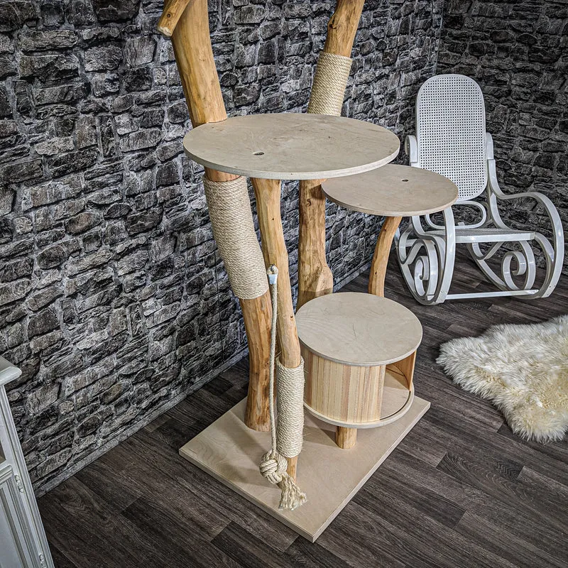 Naturkratzbaum 2170 Kratzbaum Natur Holz Design 210 cm hoch