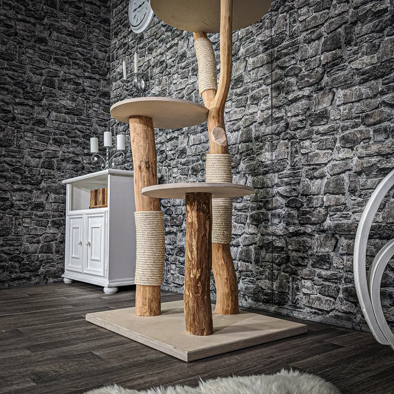 Naturkratzbaum 2168 Kratzbaum Natur Holz Design 173 cm hoch