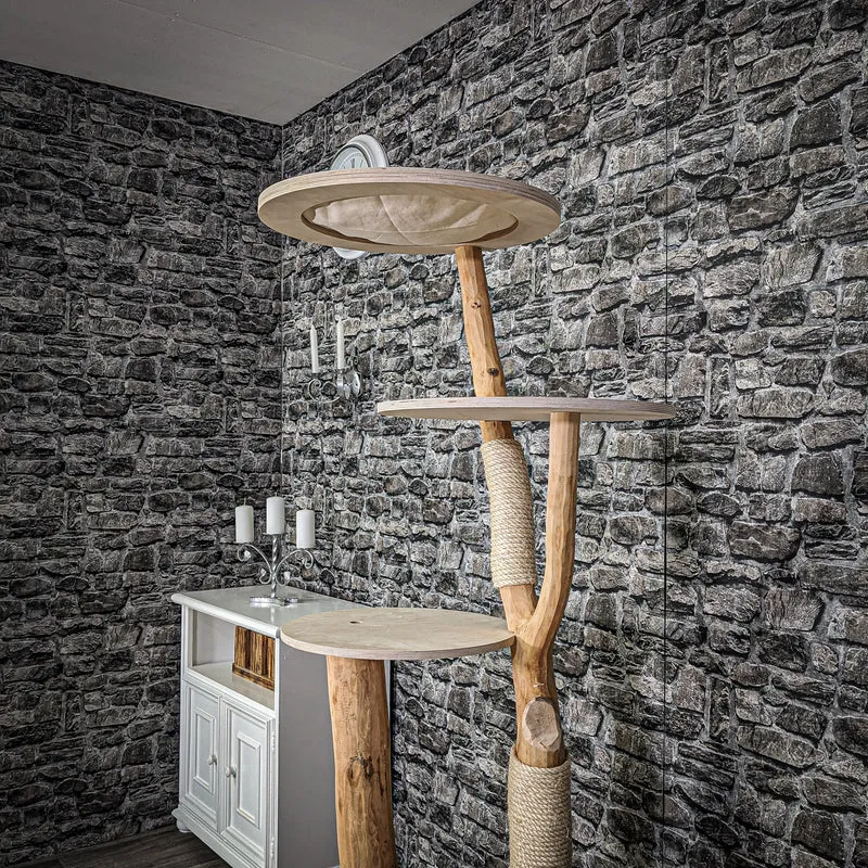 Naturkratzbaum 2168 Kratzbaum Natur Holz Design 173 cm hoch