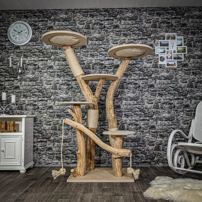 Naturkratzbaum 2166 Kratzbaum Natur Holz Design 180 cm hoch