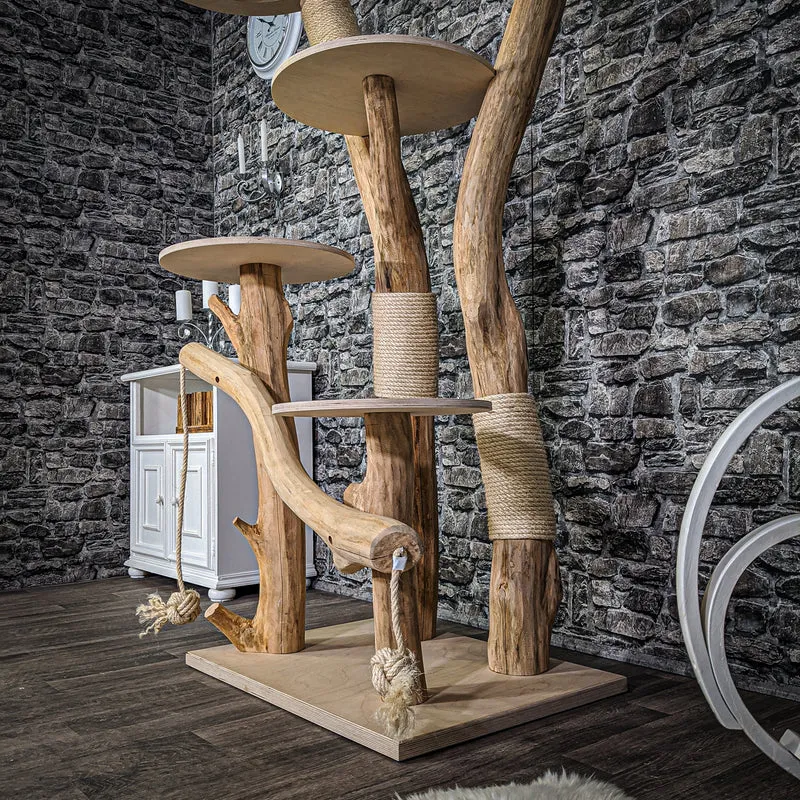 Naturkratzbaum 2166 Kratzbaum Natur Holz Design 180 cm hoch